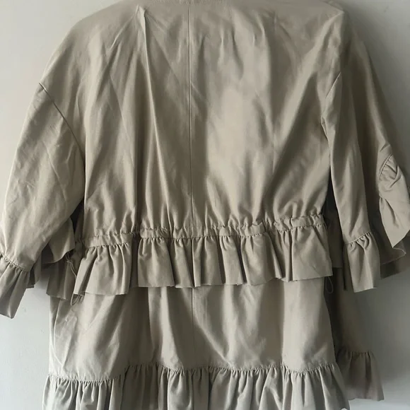 Beige Ruffle Jacket - Picture 5 of 5